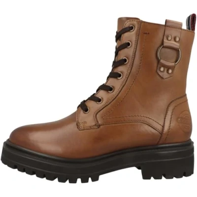 Afbeelding van s.Oliver Stiefelette Snowboots, Dames, Maat: 38, Cognac Leer