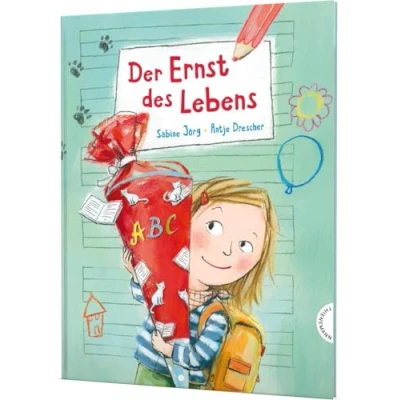 Afbeelding van Der Ernst des Lebens: Geschenk zur Einschulung mit Stickerbogen für Heft Etiketten