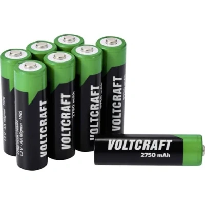 Afbeelding van VOLTCRAFT VC 16044360 Oplaadbare AA batterij (penlite) NiMH 2750 mAh 1.2 V 8 stuk(s)