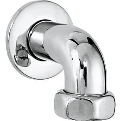 Afbeelding van Grohe afvoerbocht 1.1/2 wartel x 1.1/4&quot; bu.dr. m/rozet chr.