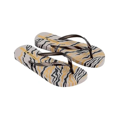 Afbeelding van Ipanema Dames Animal Print III FEM Flipflop, grijs/brons, 37 EU, Grijs Brons, EU