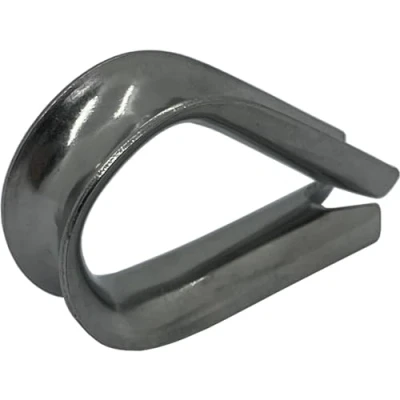 Afbeelding van 10x Staalkabel vingerhoed roestvrij staal V4A 316 6mm Touw