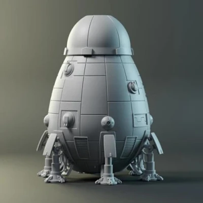 Afbeelding van BattleTech Miniatures Overlord C class Map Scale DropShip Expansion Miniature Game Catalyst Labs Ages 14+