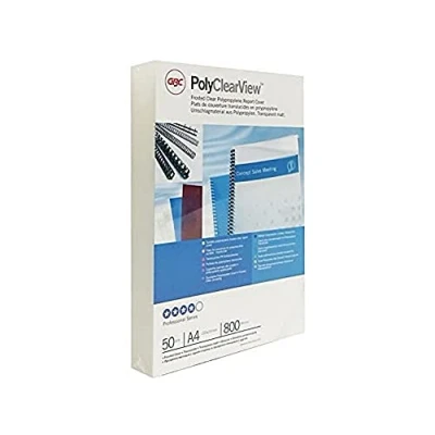 Afbeelding van GBC ESP425800 omslag polypropyleen, transparant, 50 stuks