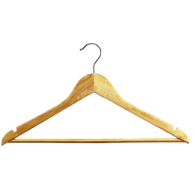 Afbeelding van Unilux Woody kledinghangers eiken (set 25 stuks)
