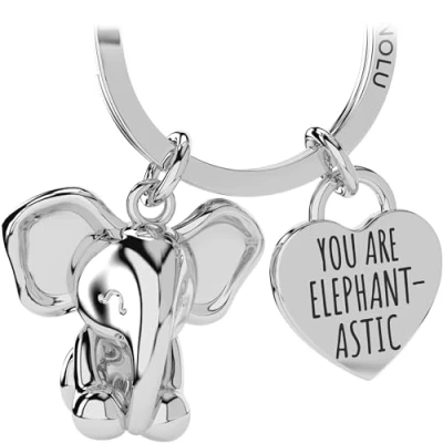 Afbeelding van LANOLU sleutelhanger bij Bee Happy, moedermaker cadeau, geluksbrenger geluk, tuinier geschenken, partner, Hummel bijen hanger als metalen figuur