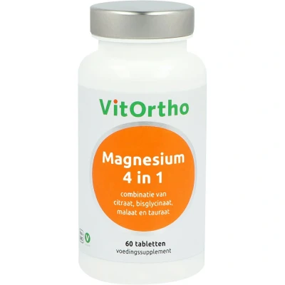 Afbeelding van Gratis Verzending: 2x Vitortho Magnesium 4 In 1 60 tabletten