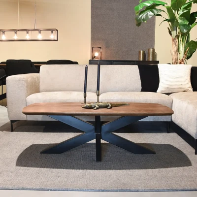 Afbeelding van LABEL51 Salontafel Zane Espresso Mangohout Majorr