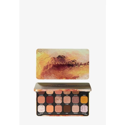 Afbeelding van Revolution Beauty, Forever Flawless Oogschaduw Palet, 18 Gepigmenteerde Matte &amp; Glanzende Kleuren, Vegan Dierproefvrij, Brons