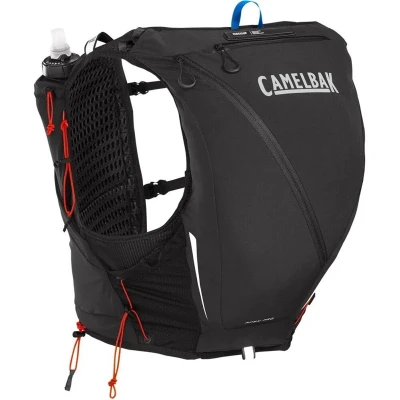 Afbeelding van CamelBak Apex Pro Run Vest Running Drinkrugzak 12 L Reflecterend Inclusief 2 Flexibele 500 ml flessen Hardloopvest Drinkhouder Lichtgewicht Zwart