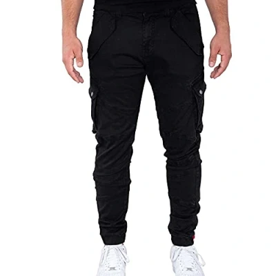 Afbeelding van Alpha Industries Combat LW Cargobroek, Heren, Maat: 38, Black
