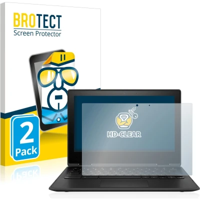 Afbeelding van BROTECT Screenprotector voor HP Chromebook x360 11 G3 Folie Beschermfolie transparant (2 Stuks)