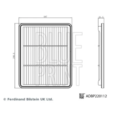 Afbeelding van Blue Print Luchtfilter ADBP220112