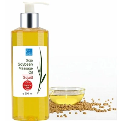 Afbeelding van Bleu &amp; Marine Bretania 100% natuurlijke sojaolie, hydraterend, verzachtend, anti aging, littekens herstellend, snelle opname, transparant, 500 ml