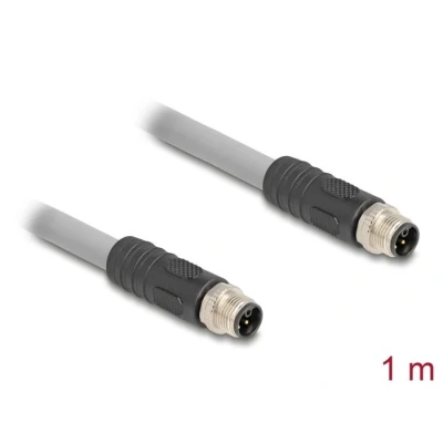 Afbeelding van Delock M12 Kabel L kodiert 5 Pin Stecker zu PUR schleppkettent