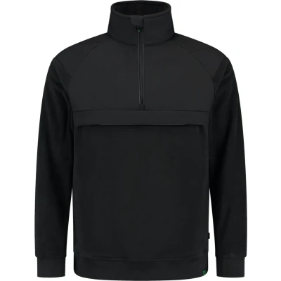 Afbeelding van Tricorp Sweater Anorak Rewear 302701 Zwart Maat XS