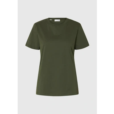 Afbeelding van Selected Femme Slfmyessential Oneck Tshirt basic, Dames, Maat: 36, Deep depths