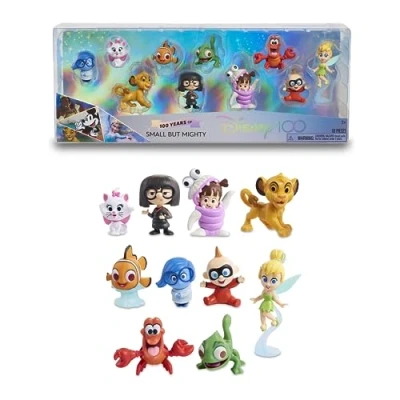 Afbeelding van Disney 100 Small But Mighty, verzamelspeelgoed met personages, bevat 8 verschillende figuren, 100% officiële licentie, 12 om te verzamelen, 3 jaar, Famosa (DED16800)