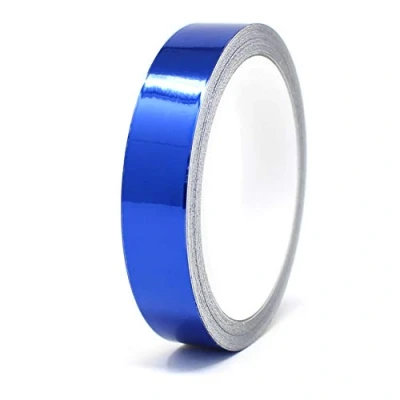 Afbeelding van 8,5 meter glanzende Decoratieve Strips auto motor boot model Chroom Finest Folia Side zelfklevende (12mm breedte, blauw)