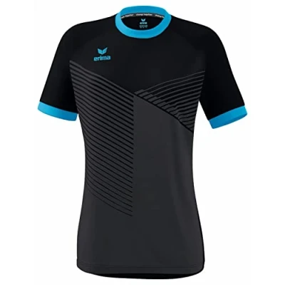 Afbeelding van Erima Mantua Shirt Korte Mouw Dames Zwart / Curaçao Maat: 40