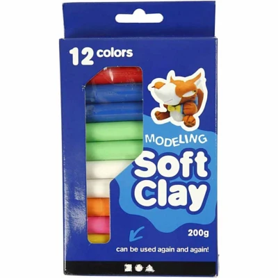 Afbeelding van Creativ Company Zachte Kleiset met Kleuren, 200gr.
