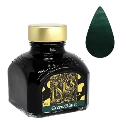 Afbeelding van Diamine Inkt for vulpen, Green/Black 80ml