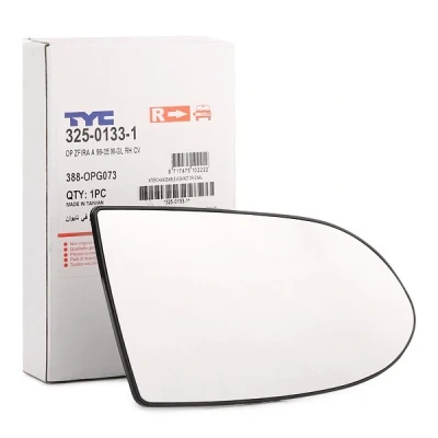 Afbeelding van TYC 325 0133 1 Spiegelglas rechts OPEL: Zafira A (T98) 1.6 CNG, 2.2 DTI 16V, 1.8 2.0 DI OPC 1999 2005