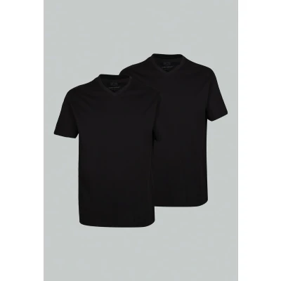 Afbeelding van Ceceba +size ondershirt (set van 2) zwart