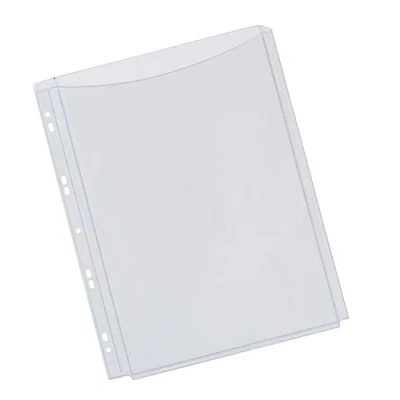 Afbeelding van Q connect Geperforeerde Showtas A4 11 gaatsperforatie Pp Transparant Pak Van 5 Stuks Showtassen