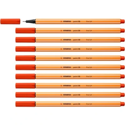 Afbeelding van Fineliner STABILO point 88/40 fijn rood