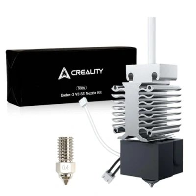 Afbeelding van Creality Ender 3 V3 SE Hotend, SE, keramische verwarmingsblokkit met koperen legeringsmondstuk, 0,4 mm en 0,6 mm, upgrade hotendkit, 250 mm/s, hogesnelheidsdruk voor