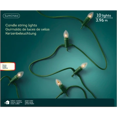 Afbeelding van Kerstboomverlichting Kaars 5.5 meter Lumineo (10 LEDs, Binnen/Buiten)