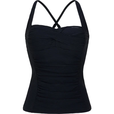 Afbeelding van Protest voorgevormde tankini bikinitop MIXCAMO met ribstructuur zwart