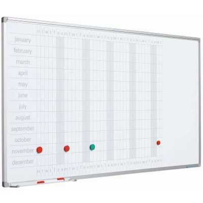 Afbeelding van Planbord Softline profiel 8mm Jaar GB, incl. dagstroken