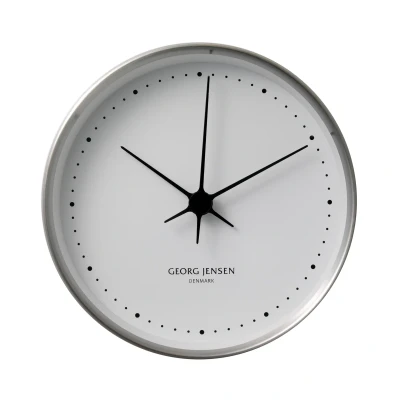 Afbeelding van Klok Georg Jensen Henning Koppel RVS White 22 cm