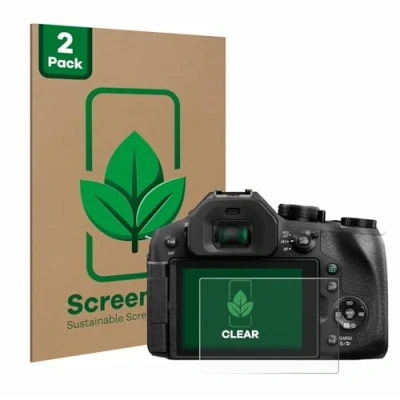 Afbeelding van ScreenLeaf Screenprotector voor Panasonic Lumix DMC FZ300 Duurzame schermbescherming Folie Beschermfolie transparant (2 Stuks)