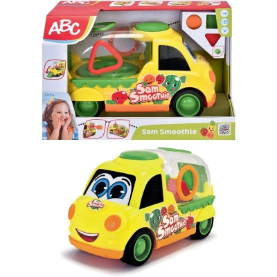 Afbeelding van Voertuig Smoby ABC Sam Smoothie Bus Geel 30 cm