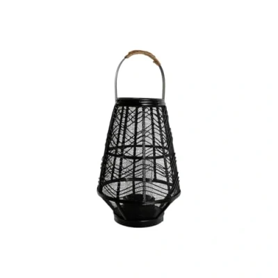 Afbeelding van Kaarshouder Home ESPRIT Zwart Metaal 27,5 x 40 cm