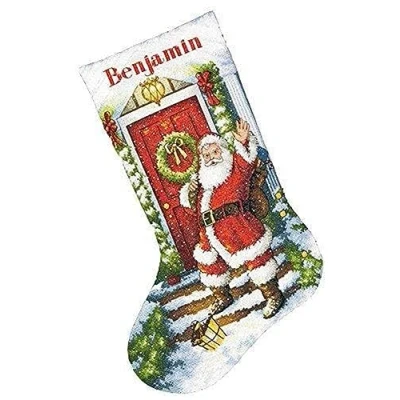 Afbeelding van Dimensions Set kruissticks, Welcome Santa