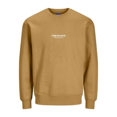 Afbeelding van Jack &amp; Jones Jorvesterbro CREW NECK Sweater, Heren, Maat: Small, Honey yellow