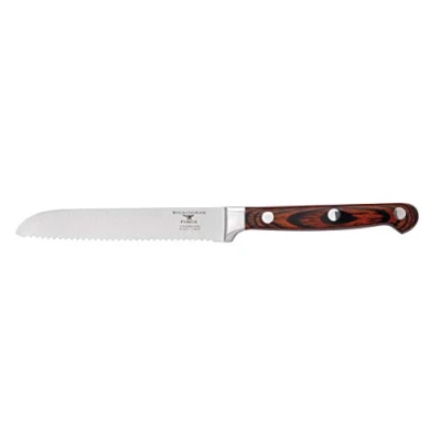 Afbeelding van Rockingham Forge RF 8014 tomatenmes 5 inch lemmet van roestvrij staal klassieke geklonken handvat pakkahout