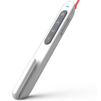 Afbeelding van 【Key Aangepaste functie】NORWII N27 Laser Pointer voor Presentatie 100m, Hyperlink/Volume Control PPT Powerpoint Clicker Remote, Slide Advancer 2.4GHz (wit)
