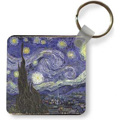 Afbeelding van Sleutelhanger Uitdeelcadeautjes Sterrennacht Vincent van Gogh Plastic