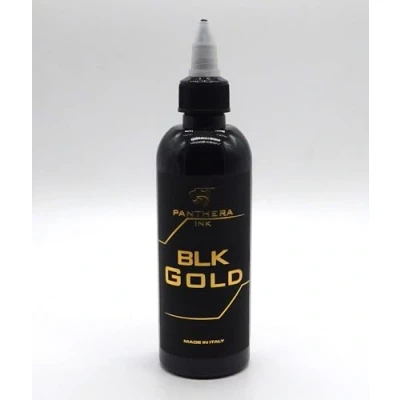 Afbeelding van Panthera Ink BLK Gold 150ml Premium Professionele Tattoo Inkt Reach &amp; Vegan Stick en Poke Handpoke Tatoeage set PMU Permanente Make up Geschikt voor Machine Cartridges Needles Liner Shader