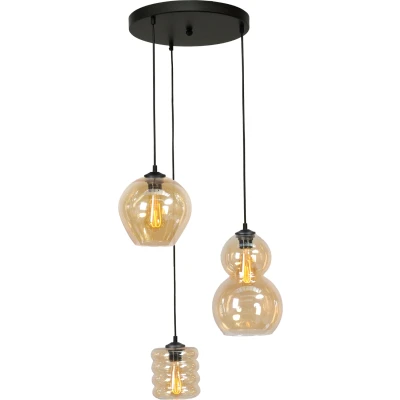 Afbeelding van Masterlight Quinto Hanglamp Zwart 2262 05 35 3 14 237