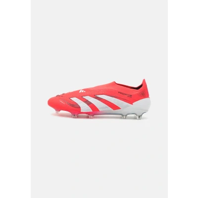 Afbeelding van adidas Performance Predator Elite Laceless FIRM Ground Voetbalschoenen met kunststof noppen, Heren, Maat: 41 1/3, Lucid red/footwear white/core black