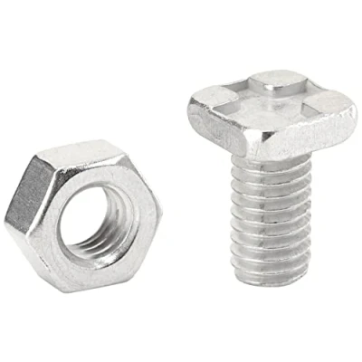 Afbeelding van ALM GH004 Aluminium vierkante kop bout en moer Set