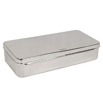 Afbeelding van GIMA S.p.A 26670 roestvrijstalen doos met handvat, 25 cm x 12,5 1,8