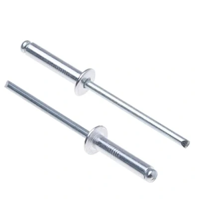 Afbeelding van 3.2mm x 10mm Legering Blindklinknagels, Pak van 50 Klinknagels voor Metaal, Blinde Klinknagel, Koepelkop Aluminium Behuizing en Stalen Doorn Popnagels Carrosserie Duwklinknagels