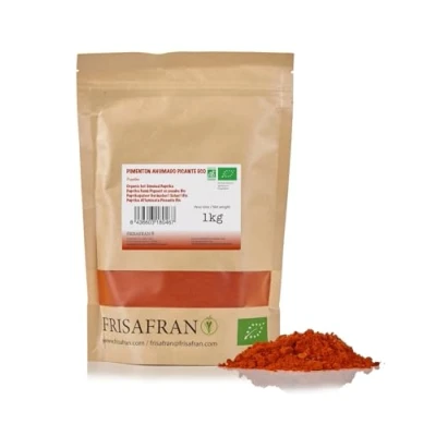 Afbeelding van FRISAFRAN Paprika Gerookt Scherp 1kg Zoet Zoete Gerookte Biologische Smoked
